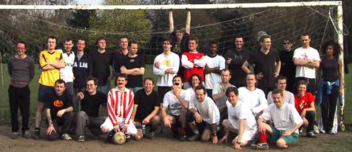 The teams from the kick-off game
