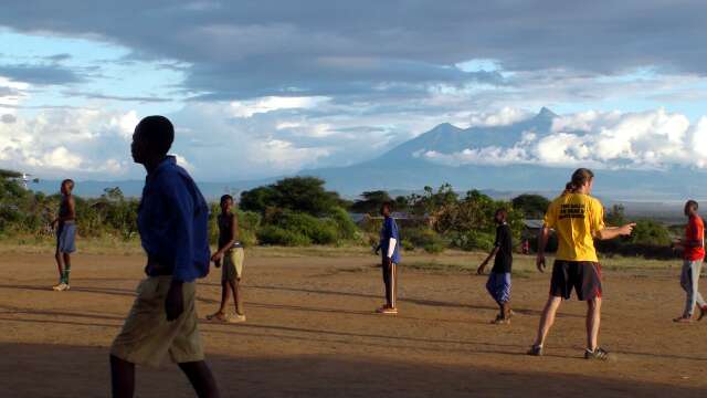 Mt Meru and the vast plains of Tanzania