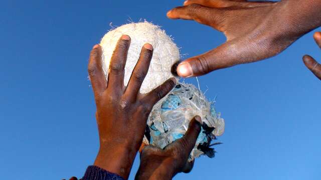 Hand made balls... on the road to Livingstone 