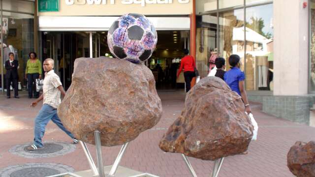 Balls from outer space, meteorites in Windhoek