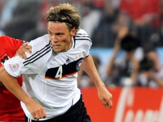 Clemens Fritz in action for Germany