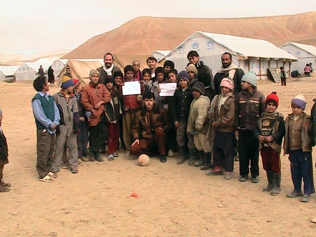 Group photo at the camp