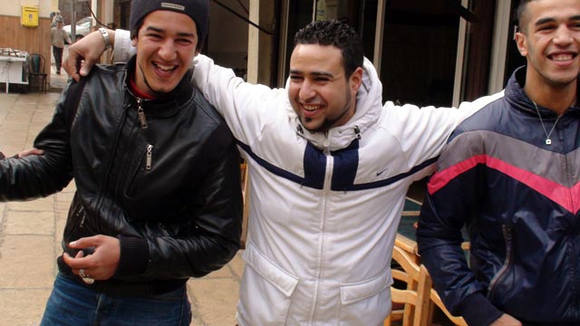 Three lads in Fez want to know about The Ball