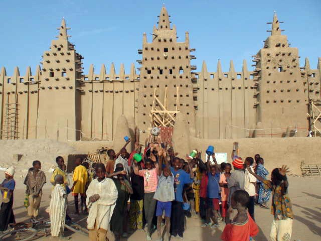 The Ball at the mud mosque in Djenne