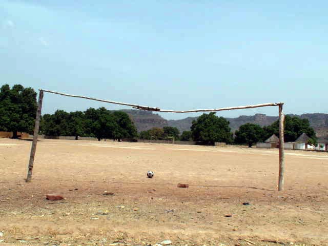 The football field in Siby, Mali