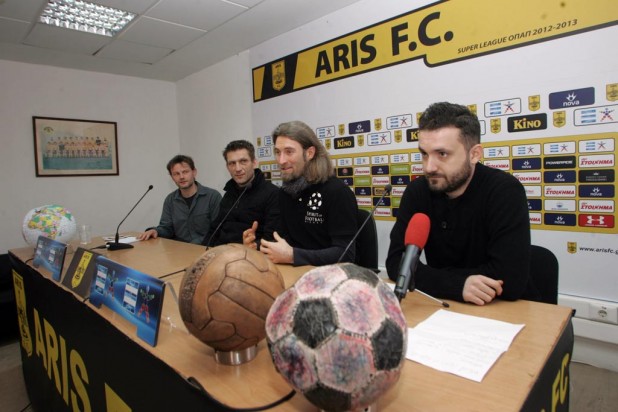 Press conference at Aris FC