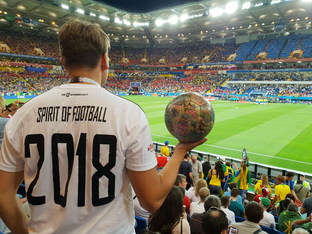 SPIRIT OF FOOTBALL im Stadion in Rostow am Don.