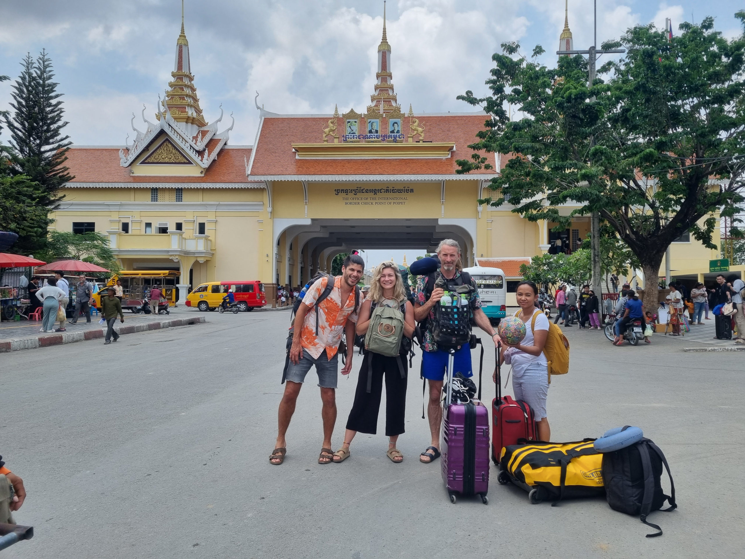 At the Cambodia-Thailand border