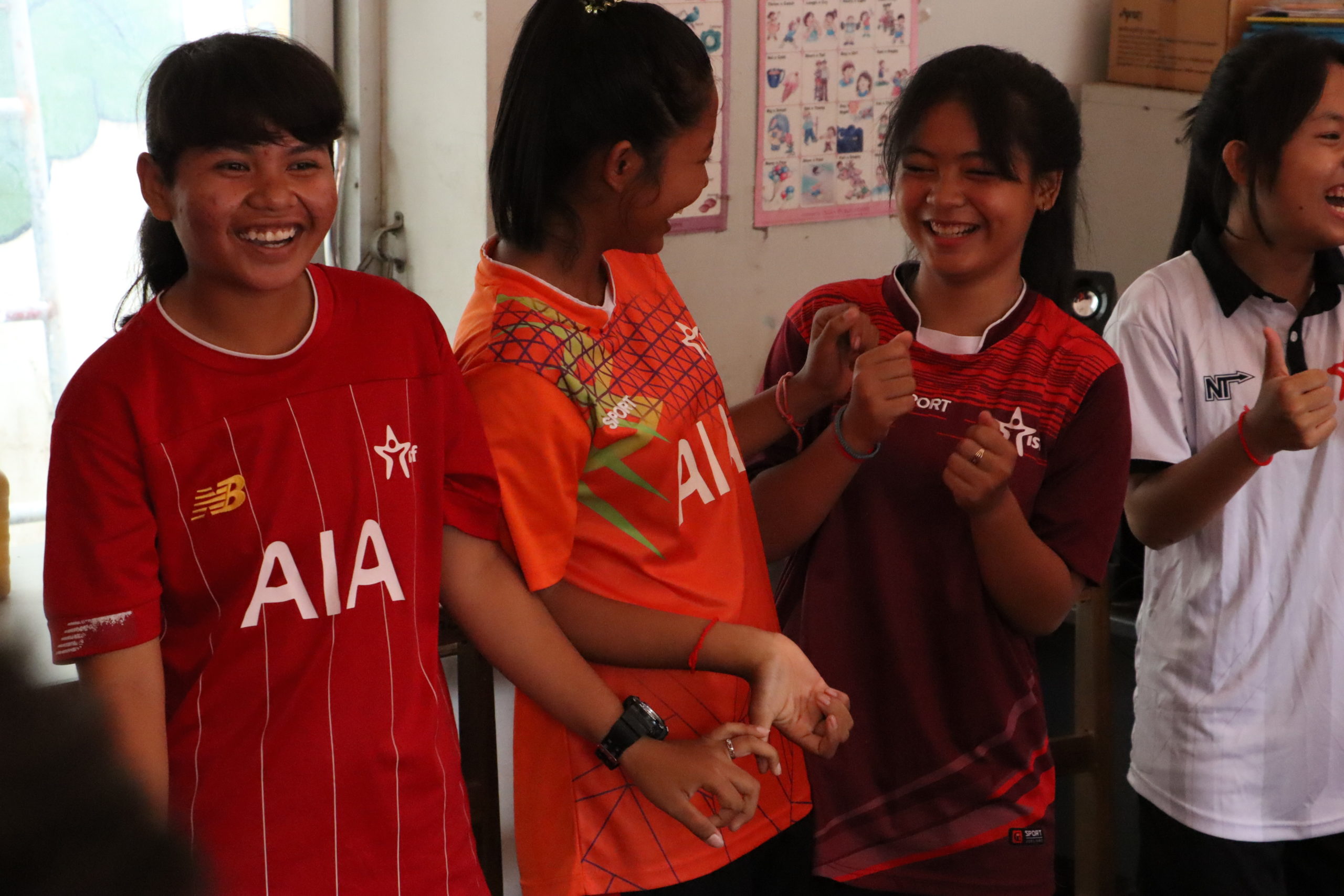 Participants at an ISF school event in Phnom Penh, Cambodia