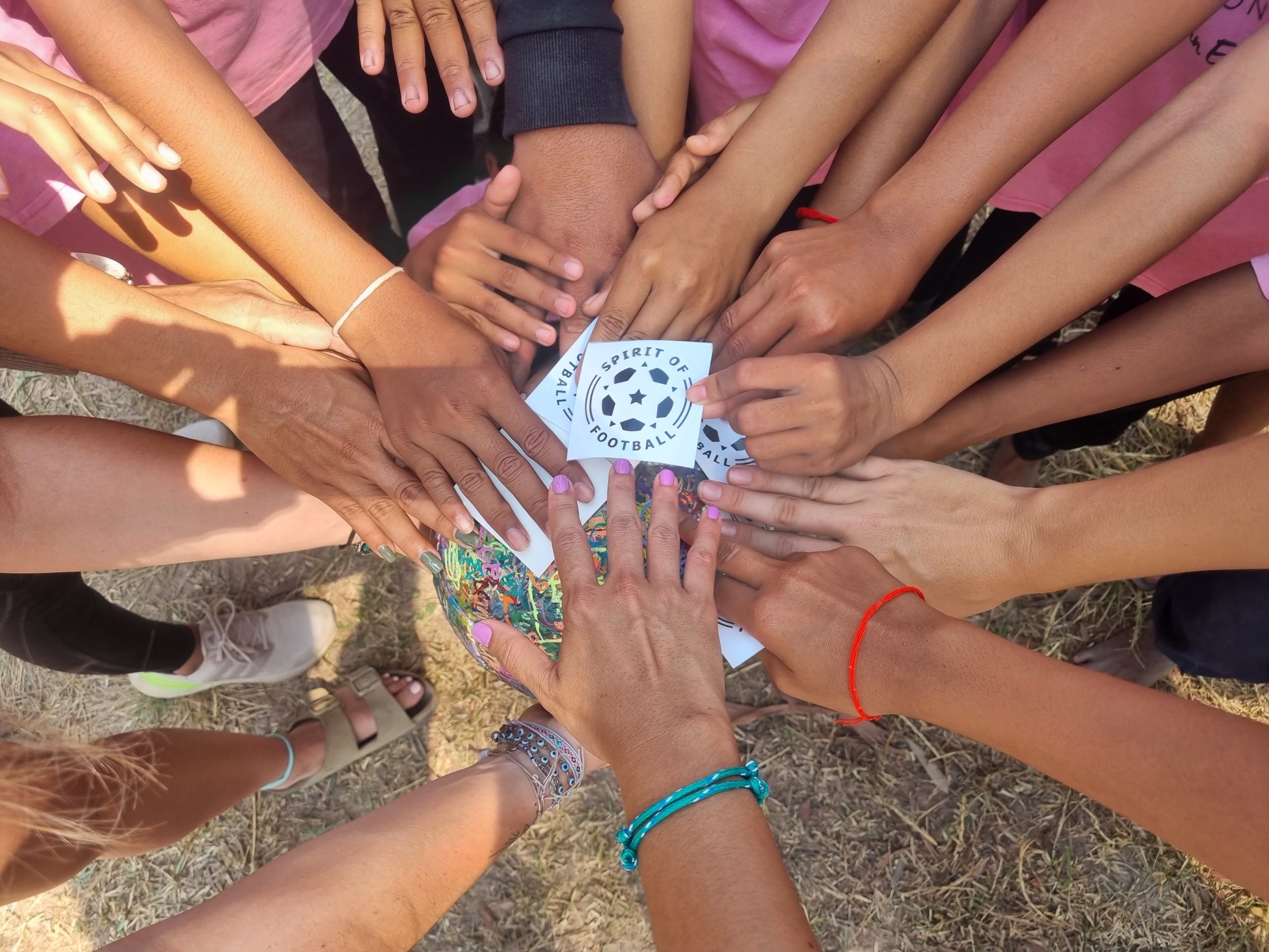 All hands on The Ball at Kids Play International, Cambodia