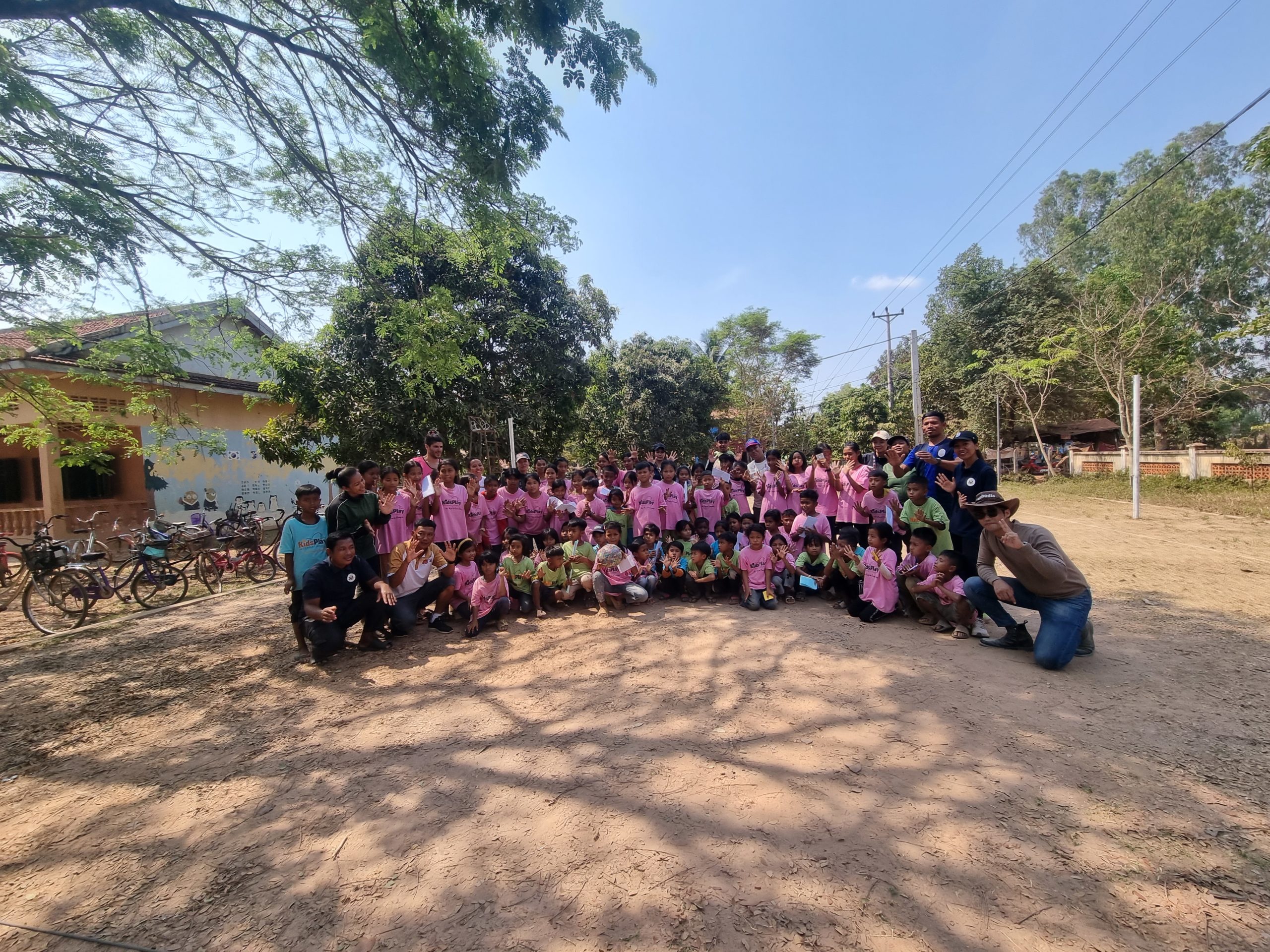 The group at Kids Play International, Cambodia