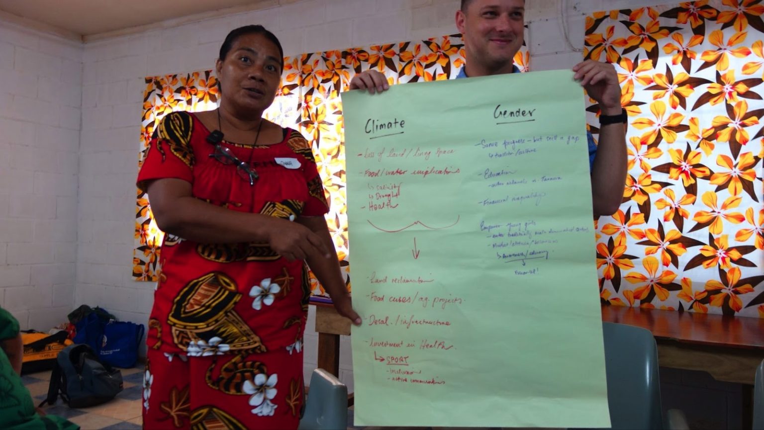 Focal group discussion with Kiribati female leaders and the German