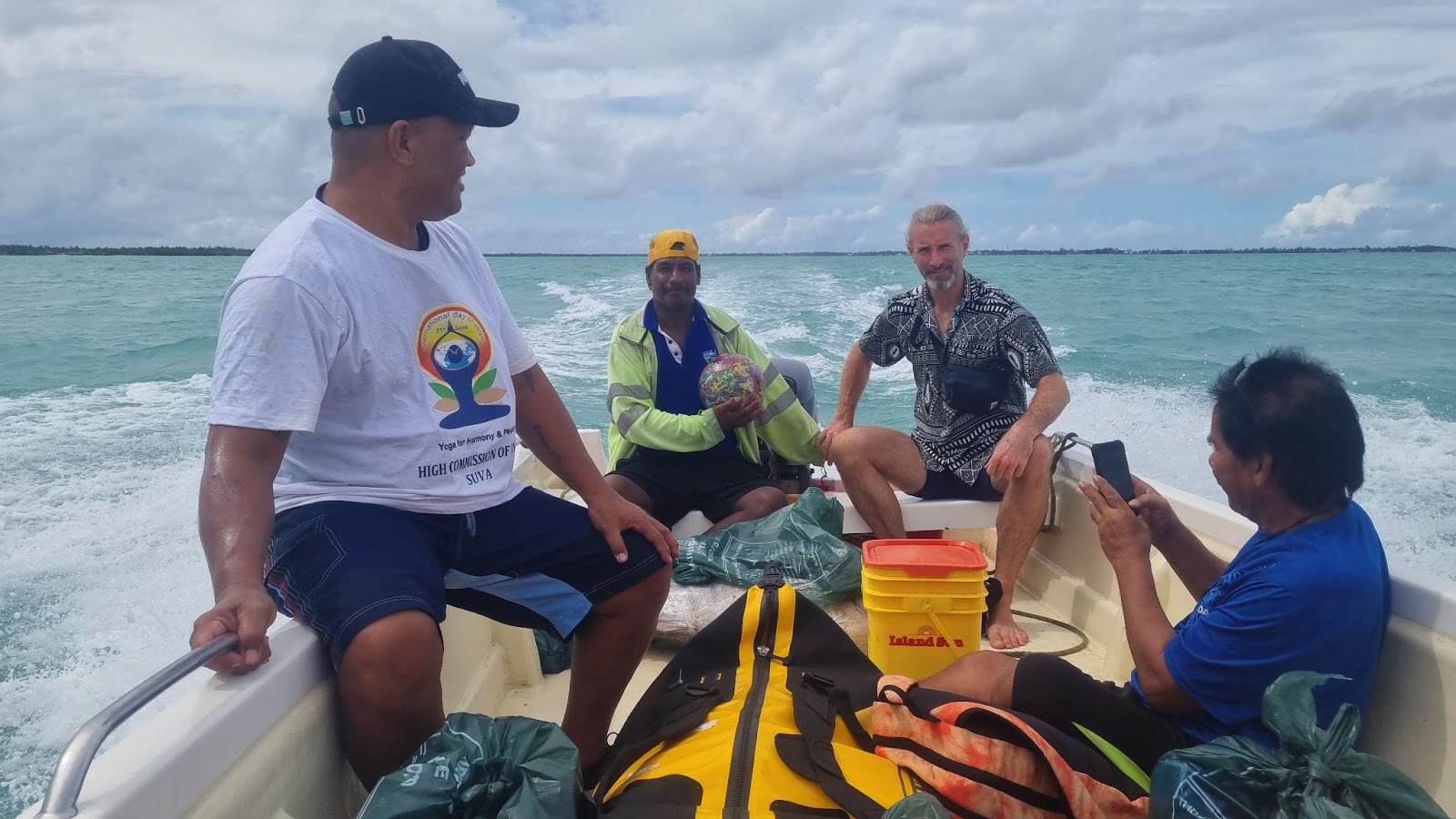 Barry and Pine joined us for our trip to North Tarawa