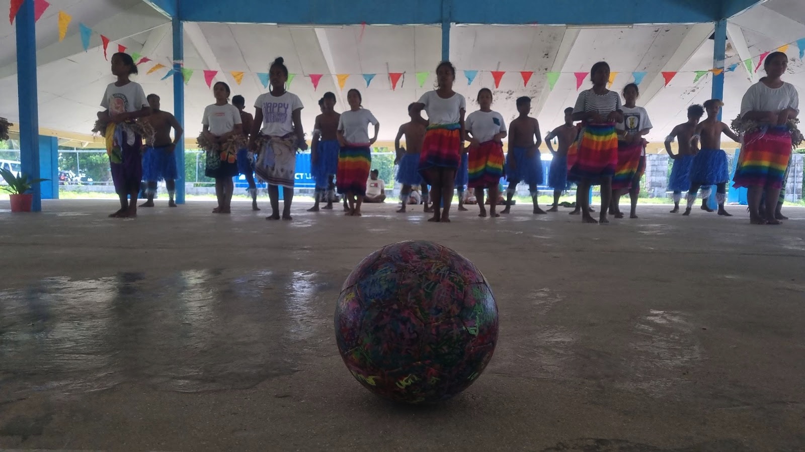 Betio dancing group Kiribati