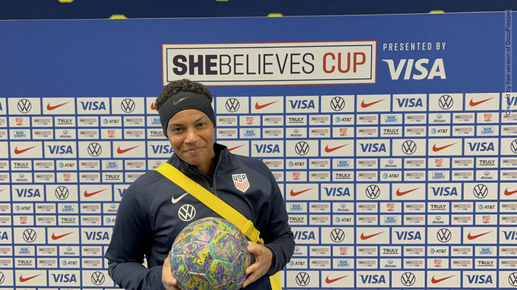 Goalkeeper Adrianna Franch promised to stand up for gender equality in football.