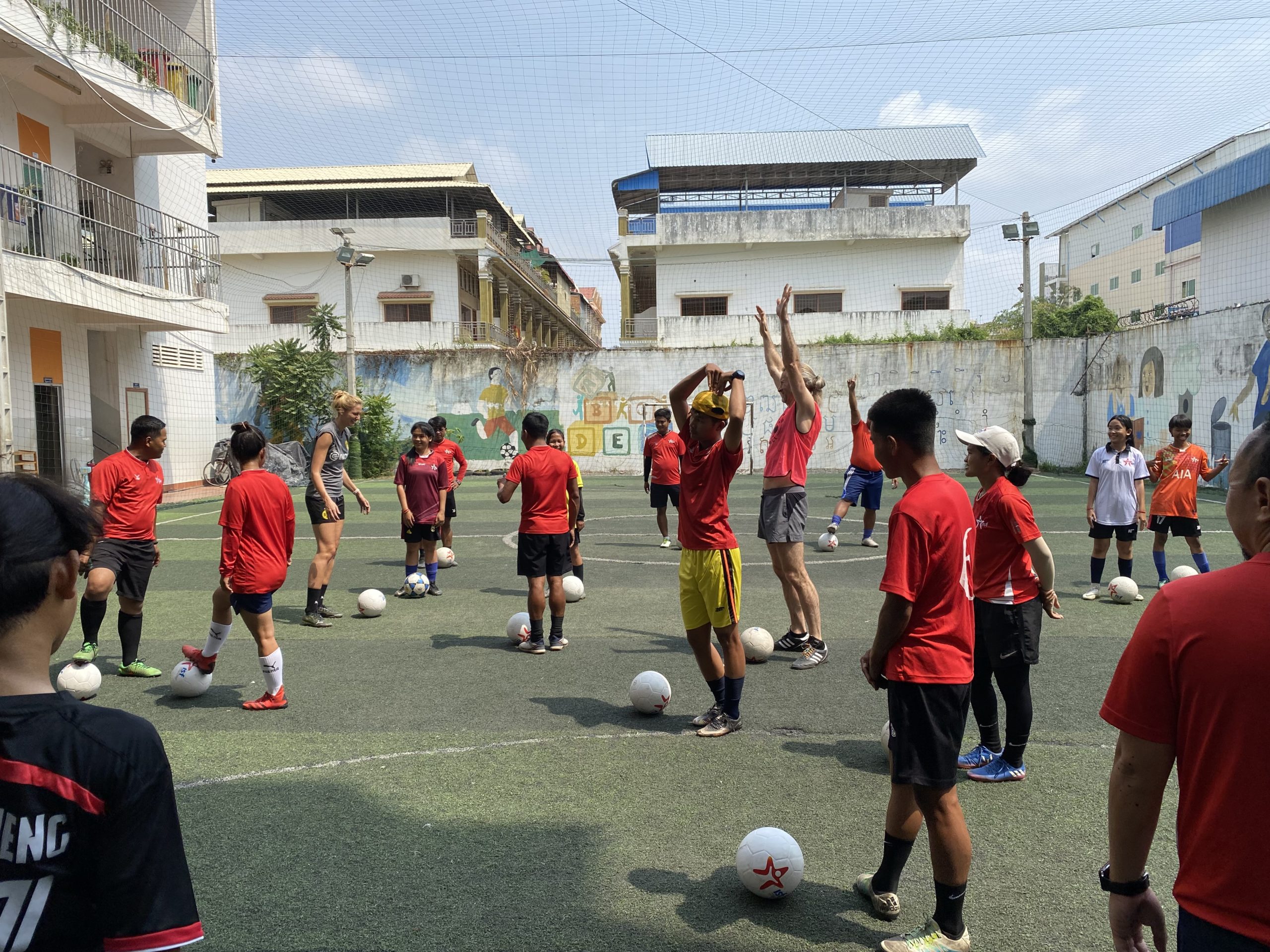 Participants at an ISF school event in Phnom Penh, Cambodia