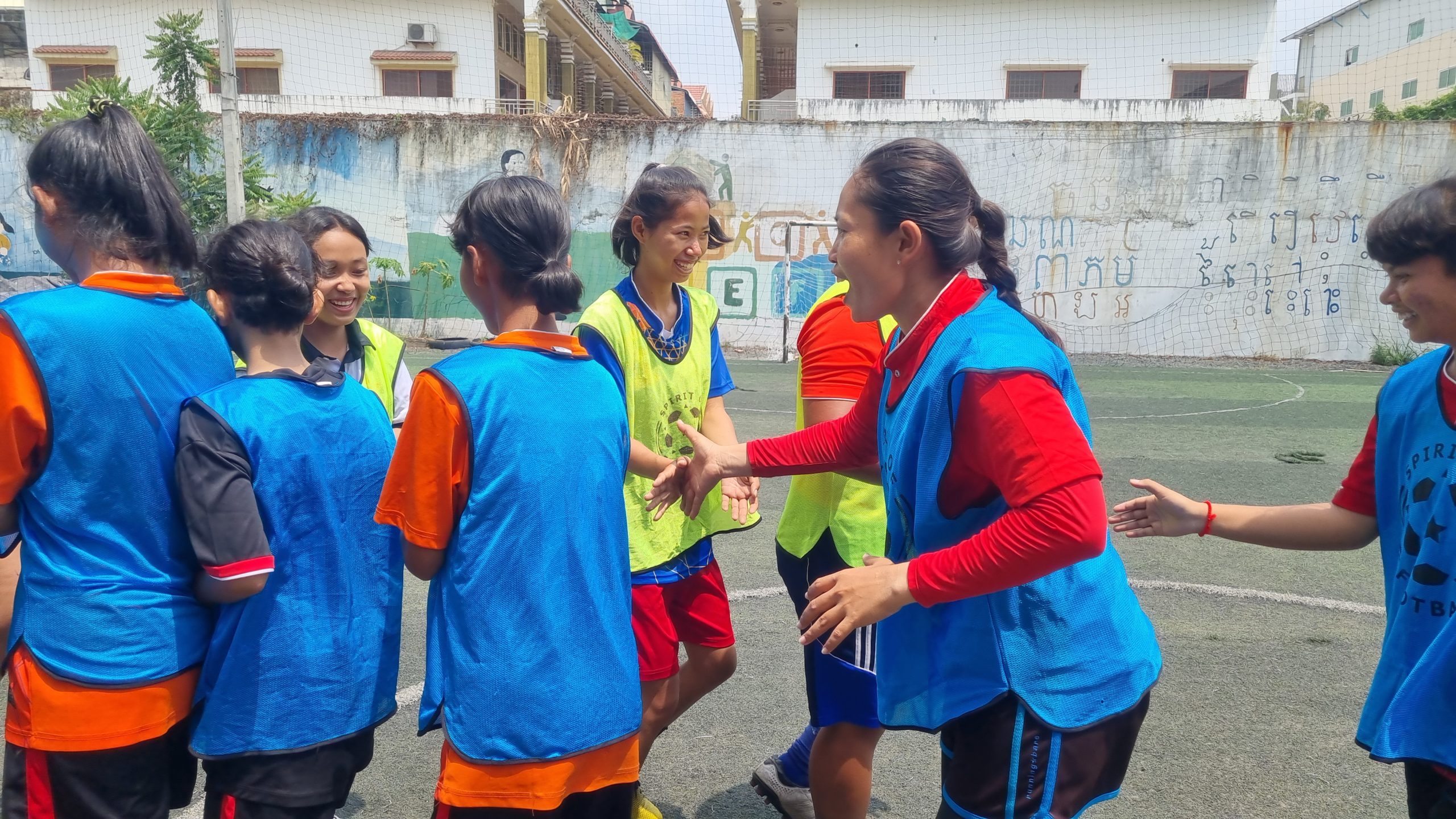 Participants at an ISF school event in Phnom Penh, Cambodia