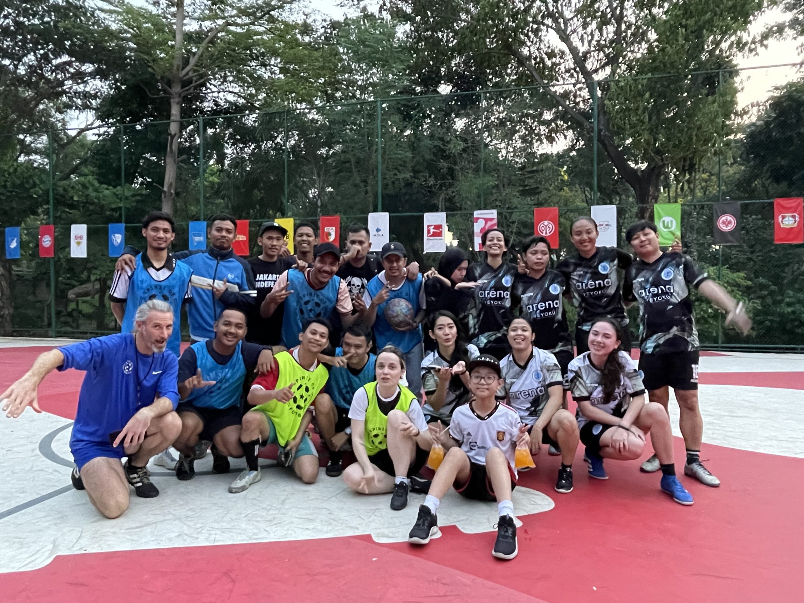 Arena FC, Port City Wanders and Persocci mixed fairplay friendly