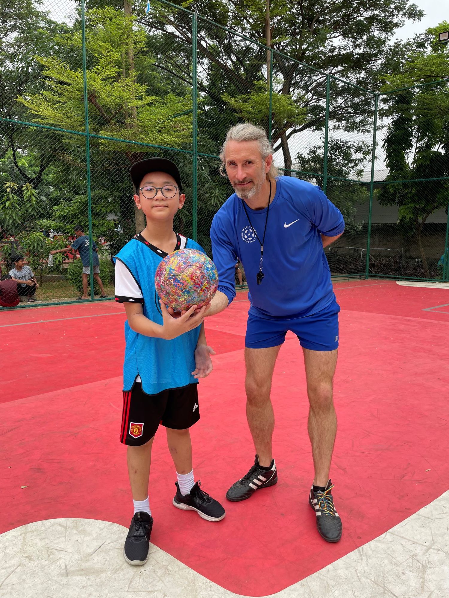 Cedric and Andrew at Bundesliga's Common Ground Field