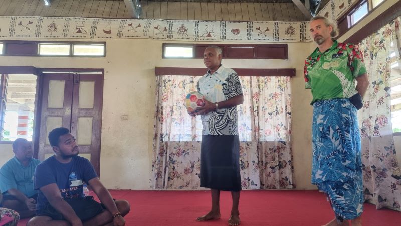 Ravu from FLMMA giving an overview of the SDGs