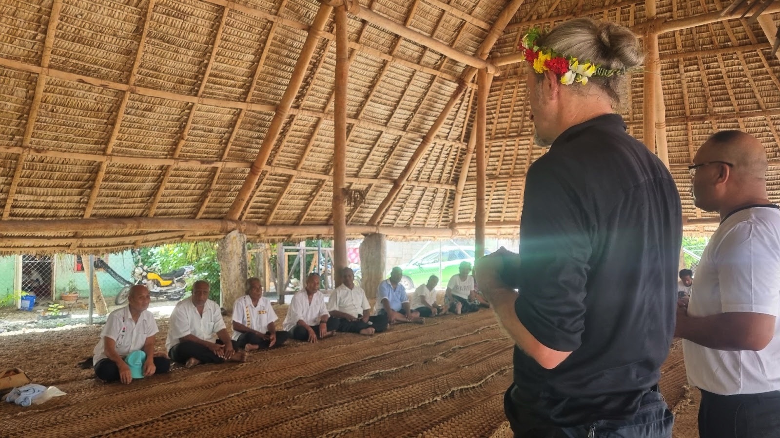 Andrew Kiribati arrival
