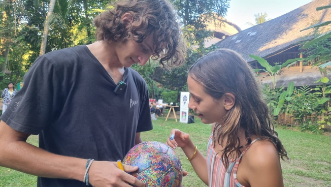 More students signing The Ball