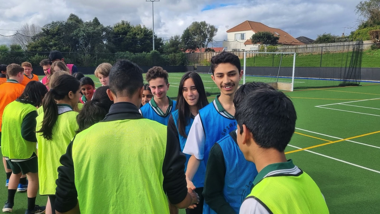 Lynfield College shake hands