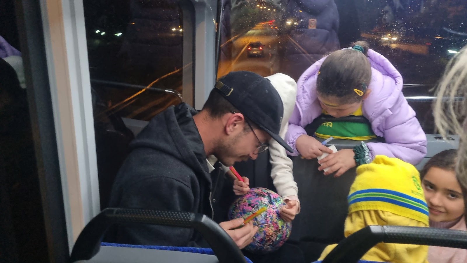 Matildas fans signing the Ball