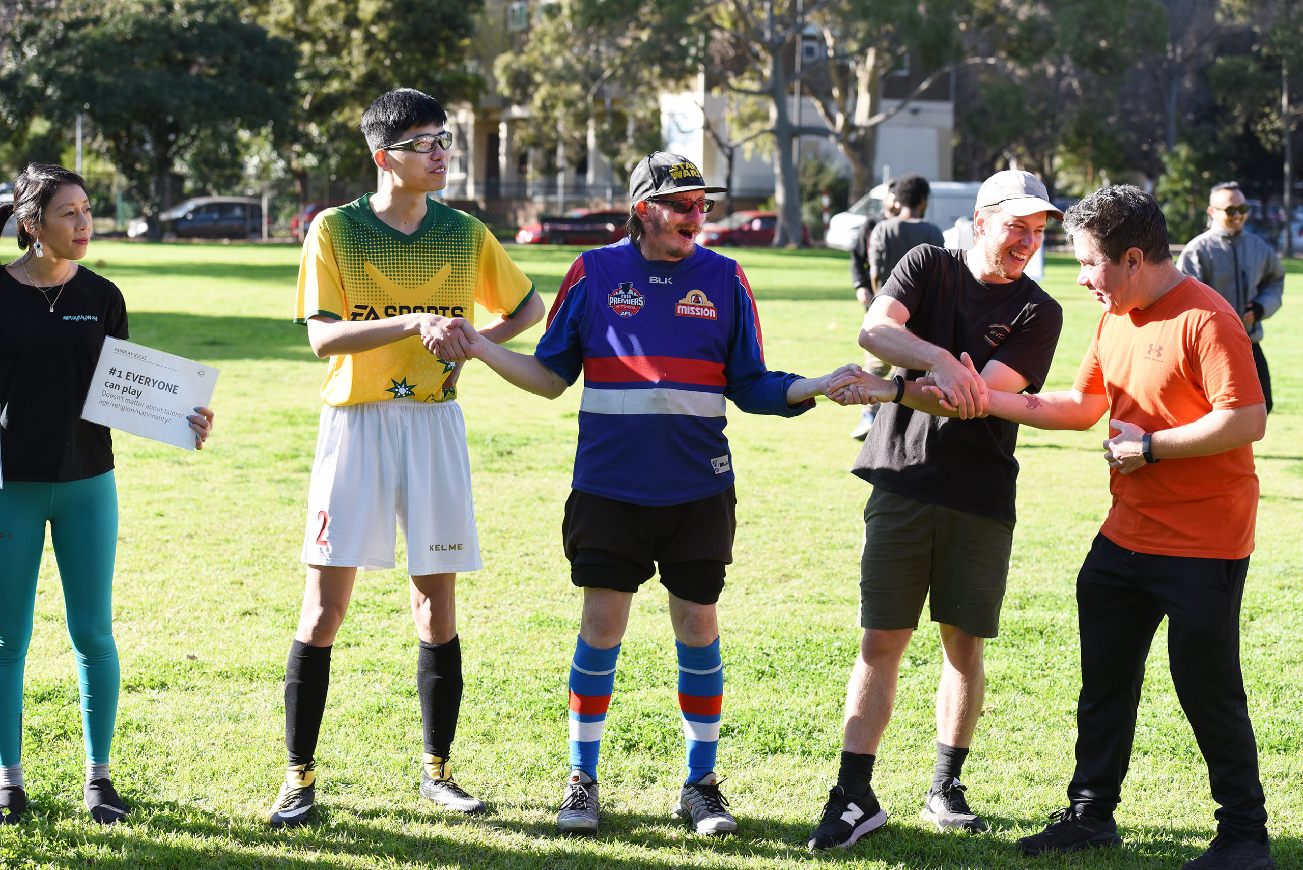 Show respect, shake hands!