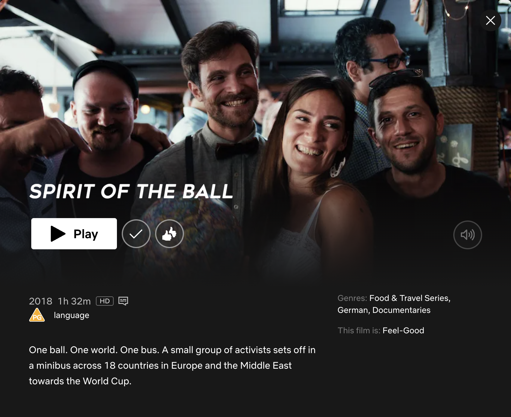 The Spirit of Football film on Netflix - a small group of activists sets off in a minibus across 18 countries in Europe and the Middle East towards the World Cup.