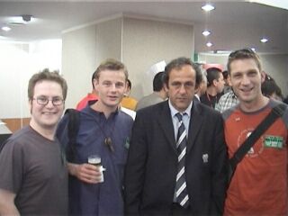 FLH with French playing legend Michel Platini